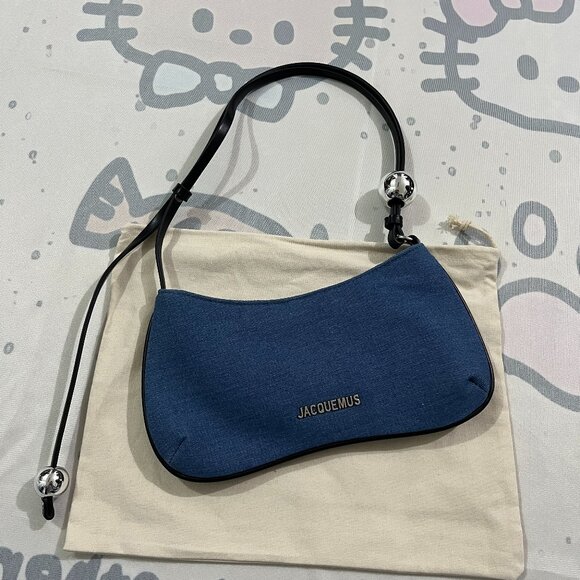Jacquemus Le Bisou Perle Denim Shoulder Bag - Picture 1 of 7